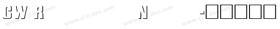 CW Roundwrite Normal字体转换